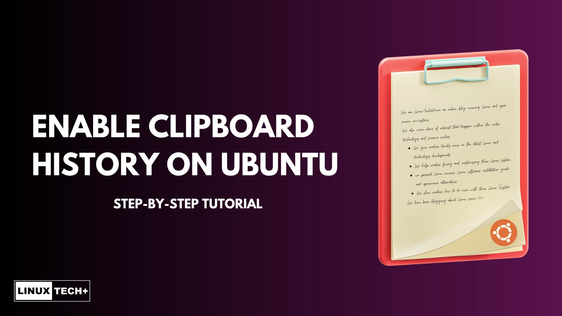 How to Enable Clipboard History on Ubuntu 24.04